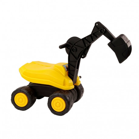 suur ekskavaator kollane kopp liikuv pöörlemine 360° sõiduk ehitus