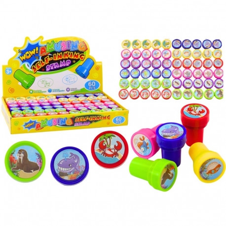 stempelek ozdobny 12 mustrit veeloomi 6 värvi