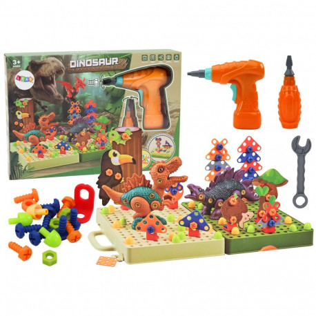3D DIY dinosauruste konstruktsioonipusle lahtivõetav trell