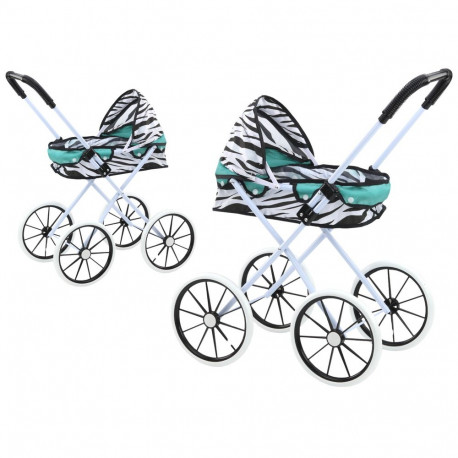 nuku käru suured rattad kokkupandav sebra türkiissinine