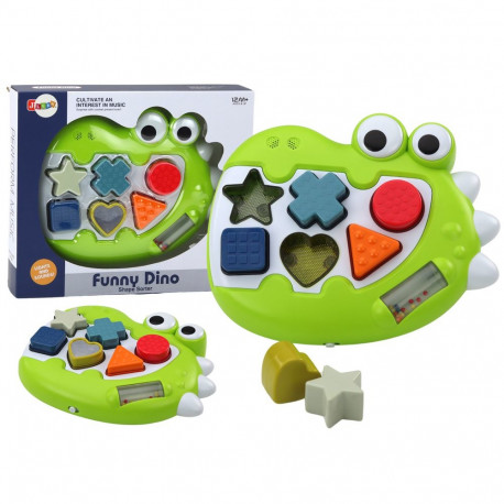 Sorter dinozaur sensoorne mängiv meloodiaid pusle väikelastele
