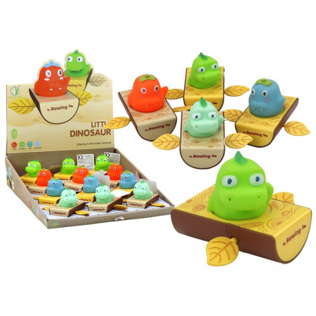 nööriga vannimänguasi dinosaurus paadis