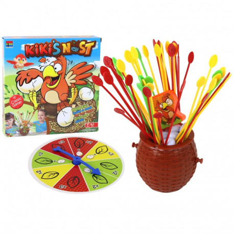 Gra Zbuduj Gniazdo Kurczaka Bierki Zręcznościowa Rodzinna