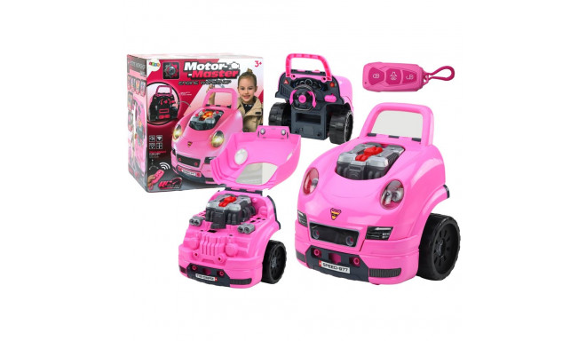 Warsztat Silnik Auto Do Rozkręcania Zestaw Majsterkowicza Różowy