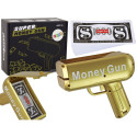 Pistolet Na Pieniądze Strzelający Złoty Wyrzutnia Money Gun Banknoty