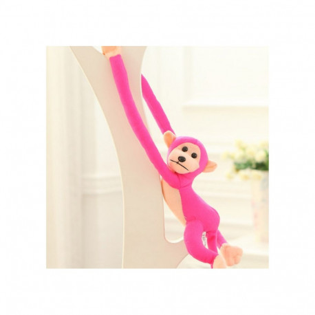 Maskotka Pluszowa Małpka z Dźwiękiem Ciemno Różowa 80 cm