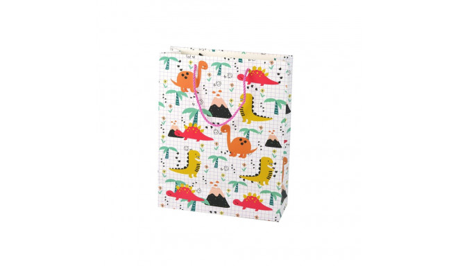 torukott ruuduline värviline dinosaurused 32 cm x 26 cm x 10 cm