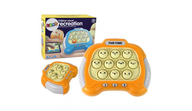 Gra Sensoryczna Konsola Pop It Na Baterie Światła Dźwięki Żółta