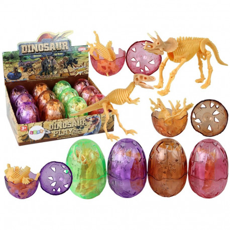 Otwierane Jajo Dinozaura Figurka Żółta 4 Kolory 9 cm