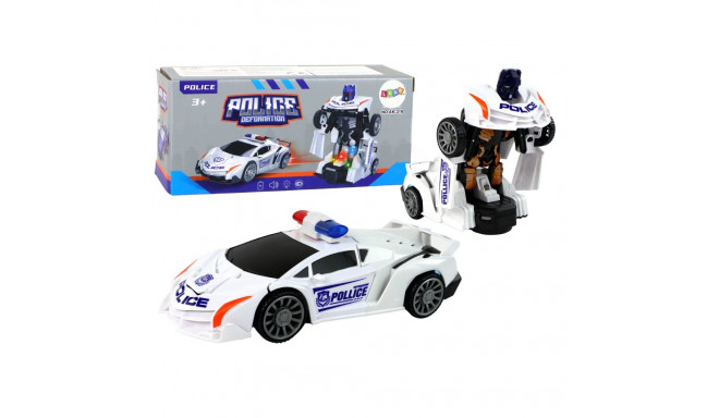 robotauto politsei valge 2in1 transformatsioon