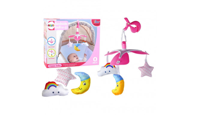 karussell voodile lastele klamber taevas roosa