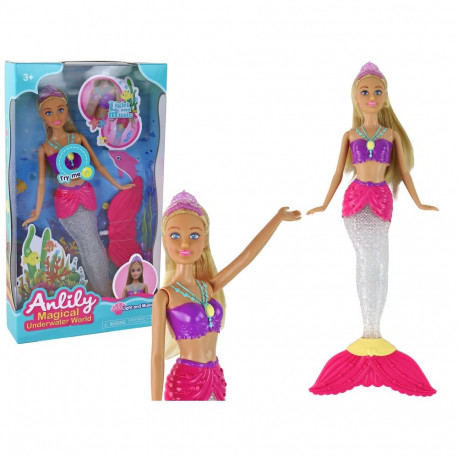 Anlily merineitsinukk valgus- ja heliefektidega