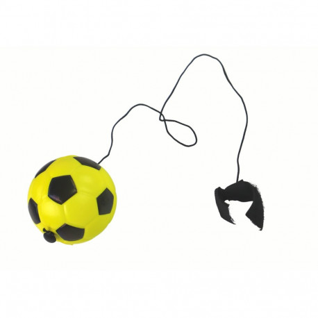 Jalgpall PU kummipaelaga 6cm, kollane
