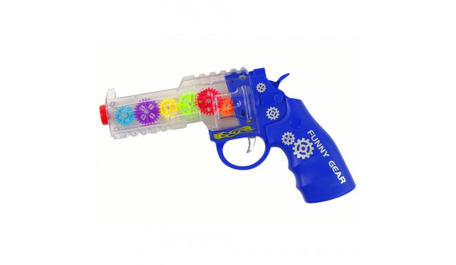 Pistolet Kolorowe Światła Dźwięk Niebieski