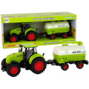 Traktor z Przyczepą Duże Koła Zielony Farma