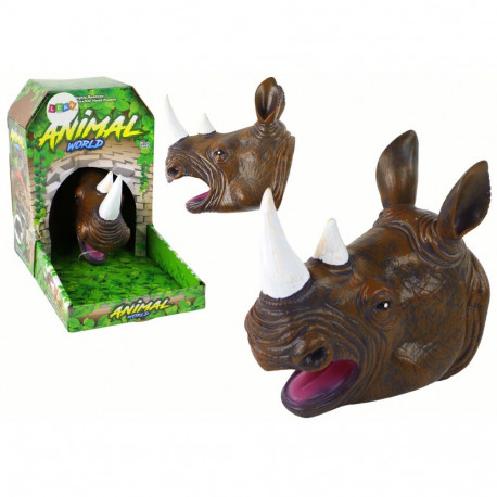 Pacynka na Rękę Nosorożec Zwierzątko Brązowy