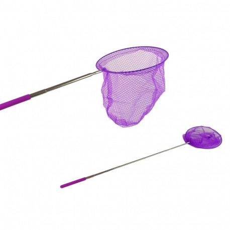 kokkupandav teleskoopiline 85 cm lilla liblikate ja putukate võrk