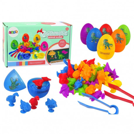 Jajka Dinozaurów Figurki Gumowe Przyssawki