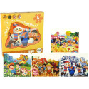 Puzzle 4 w 1 Cztery Pory Roku