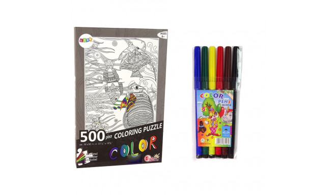 Puzzle Do Kolorowania 500 Elementów Ryby Ocean