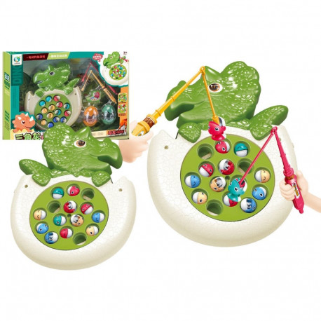 Gra Łowienie Rybek Wędki Dźwięki Dinozaur