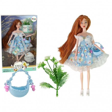 Emily kevadine nukk punased juuksed lilled