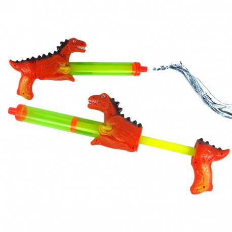Pistolet Na Wodę 40 cm Dinozaur Czerwony Zabawka Ogród