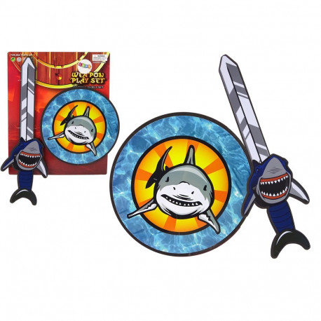 zestaw rüütli mõõk kilp EVA vahust hai