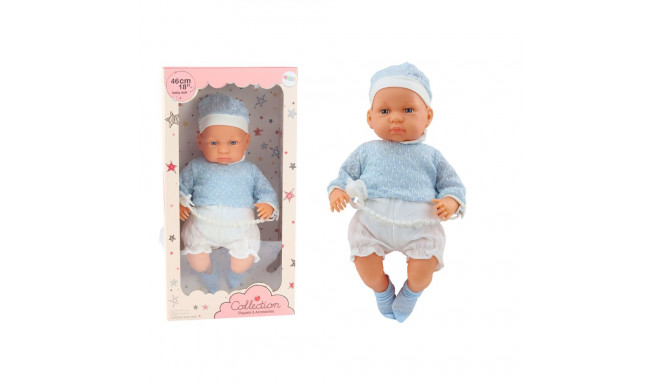 Beebinukk 46cm lutt müts sokid, sinine