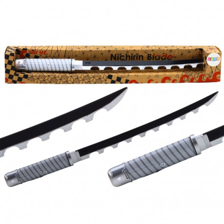 Miecz Samurajski Nichirin Na Baterie Wygodna Rękojeść Czarny Dźwięk