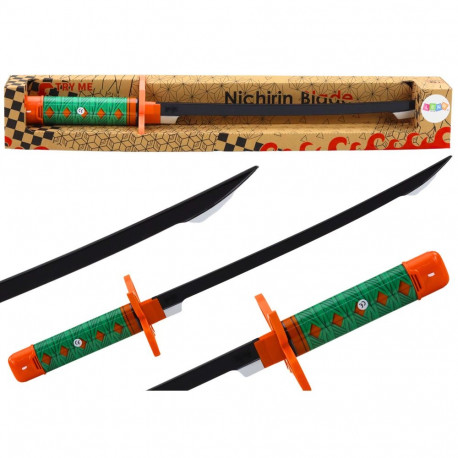 Miecz Samurajski Nichirin Na Baterie Wygodna Rękojeść Zielony Dźwięk