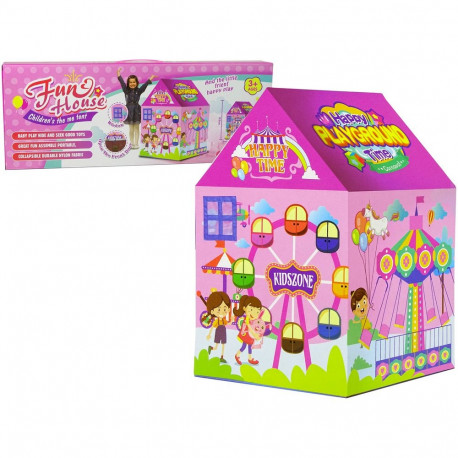 domek telk lastele roosa 123 cm x 82 cm