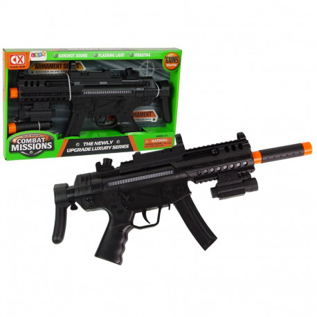 suur patareidega automaatrelv valgus heli vibratsioon