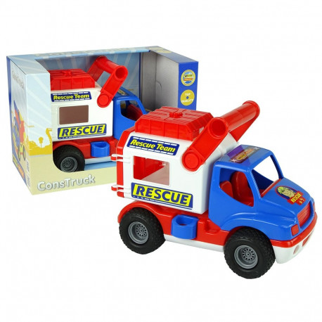 Samochód Ratowniczy Auto ConsTruck Niebiesko Biały Polesie 41937