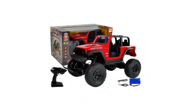 jeep maastikuauto kaugjuhitav 2.4G punane