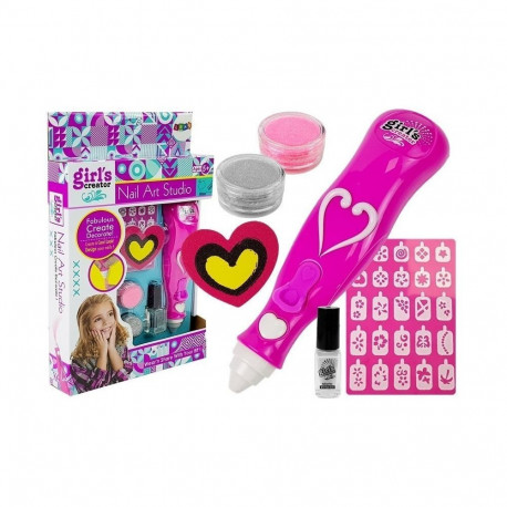 Zestaw Do Malowania Paznokci Brokat Dozownik Wzory