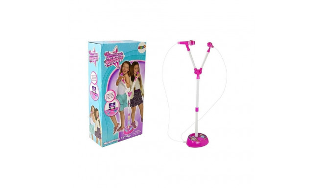 kahekordne mikrofon muusika valgusdioodid MP3 statiiv