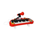 Keyboard Pianinko 24 Klawisze USB Mikrofon Czerwony