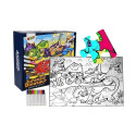 Puzzle Dla Dzieci Do Kolorowania Era Dinozaurów Pisaki 24 el