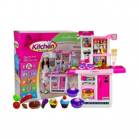 roosa köök vesi potid toiduained patareidega heli