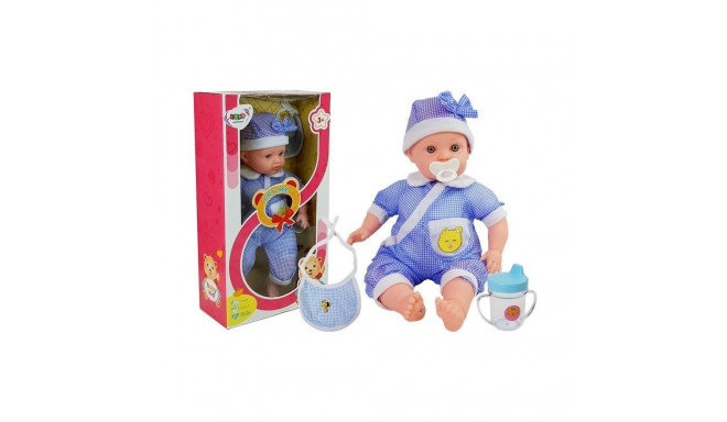 Lalka Bobas 45 cm sinine riietus