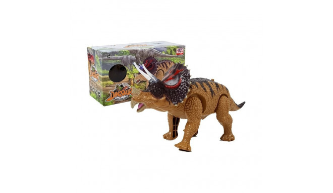 dinozaur triceratops kollane patareidega