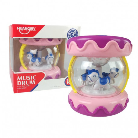 värviline trumm karusselliga loomade hääled roosa