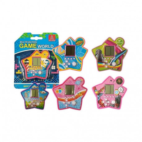 Gra Elektroniczna Kieszonkowa Tetris Różowy