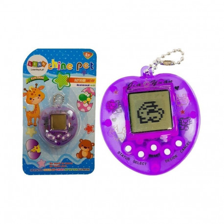 Gra Elektroniczna Tamagotchi Fioletowa z krótkim łańcuszkiem