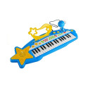 Duży Keyboard 37 Klawiszy MP3 + Mikrofon Niebieski