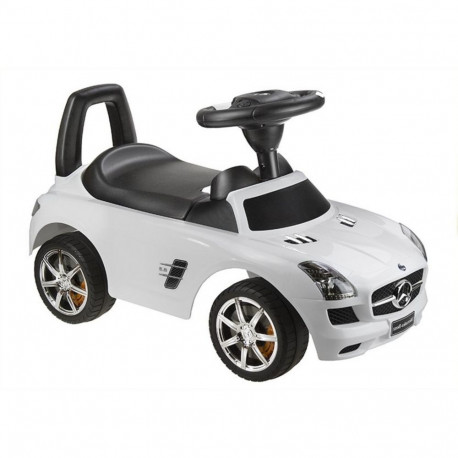 Mercedes pealeistutav auto SLS AMG seljatoe ja hoiukohaga, valge