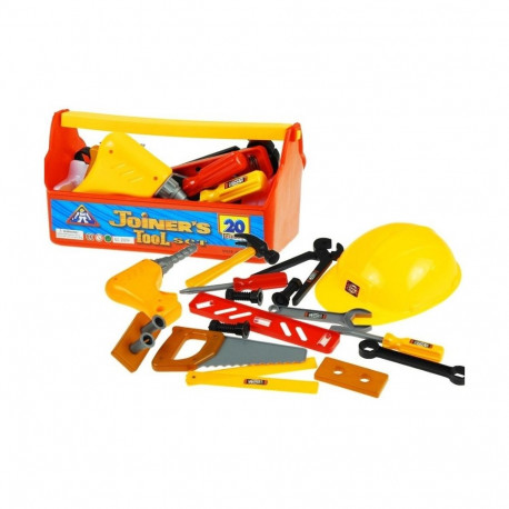 Zestaw Narzędzi w Skrzynce Majsterkowicz Kask 20 elementów