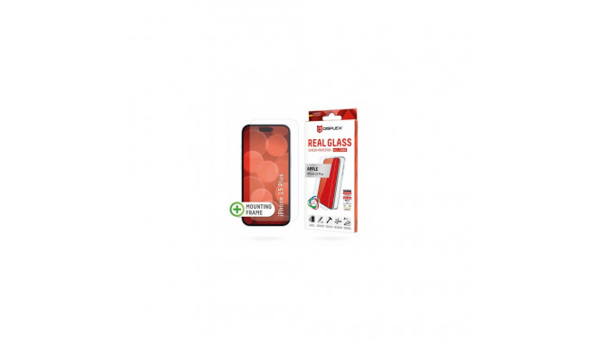 DISPLEX Apple iPhone 15 Plus Real 2D Glass + Case By Displex Transparent