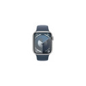 Apple Watch Series 9 Cellular 45mm Silver/Storm Blue Sport Band - S/M